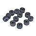 Cymbal Felts Muslady 12pcs Hi-Hat Clutch Felt Drum Set Cymbal Stand Felt Washer Small Size Gray