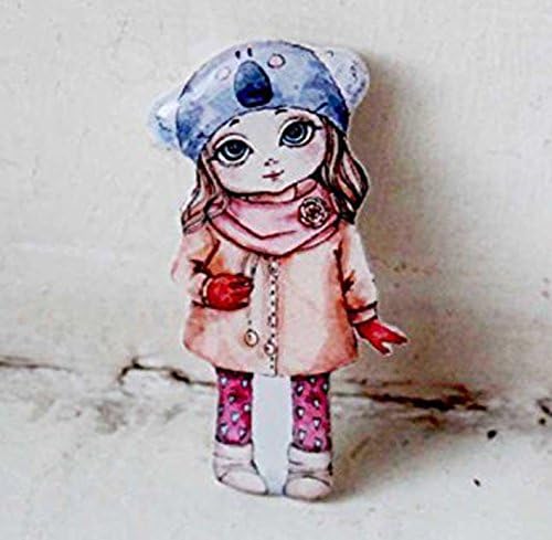 Cute Little Girl, Girly jewelry, girly brooch