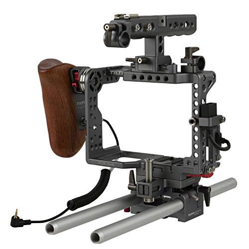 Ikan Panasonic GH4/GH5 Rig with Wooden Handle (Tilta) - Black - ES-T37-A (Certified Refurbished)
