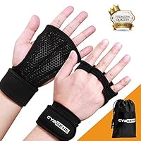 CybGene Workout Gloves, with Wrist Support, for Weight Lifting, Crossfit, Exercise, Training, Pull-up, Fitness, Powerlifting & WODs, Unisex for Men, Women