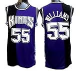 Men's Adult #55 Jason Williams Jersey Black&Purple