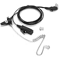 Micro Hytera SUNDELY Oreillette En Forme De D Compatible Avec Midland Radio G15Pro G18 HYT Hytera BD615 HYT2100 PD405 PD415 PD485 PD505 PD565 TC-610 Microphone Caché Et PTT 2 Broches Avec Vis