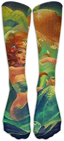 Fantasy Mermaid Compression Socks For Mens & Womens Unisex Comfortable Stockings For Sports
