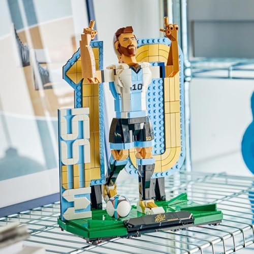 Editions Lionel Messi - Fußballlegende Spielzeug - 3D Figuren Modellbau - DIY Kinderzimmer Deko - Geschenk für Jungen, Mädchen ab 12 Jahren und Erwachsene Sportfans - 43015
