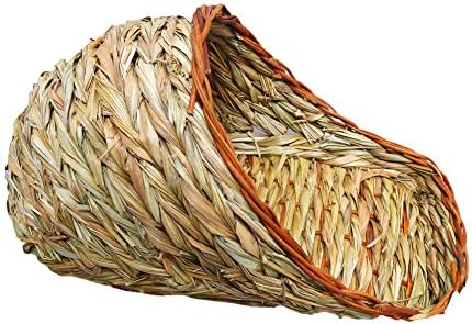 Wooden Rabbit Woven Grass Crave Grass Small Pet Hut Nature's Hideaway Grass Couch Toy