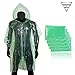 Forbidden Road Poncho with Hood 5 Pack (One Size Fit All) Emergency Disposable Rain Poncho Cover Raincoat Lightweight Super Waterproof for Camping Hiking Backpacking Traveling Fishing Outdoor