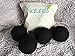 Naturels Black Wool Dryer Balls - Natural Merino Wool Balls For Dark Laundry Loads! 4 Pack in a Quality Cotton Bag. Reduces Drying Time, Static, Bunching and Wrinkles!