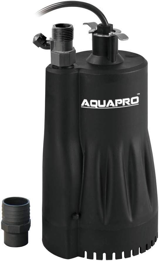 AQUAPRO 1/3HP Automatic Utility Pump, Submersible Water Pump Electric