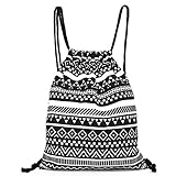 Backpacks, Ammazona Unisex Retro Geometric Backpacks Printing Bags Drawstring Backpack (A)