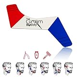 Beard Shaping Tool the Groom Buddy for Men's Facial Hair Hairline Perfect Symmetric Lines and Trims for Men Flexible Tools for a Gentleman's Mustache Goatee Side Burns Neck Line ups