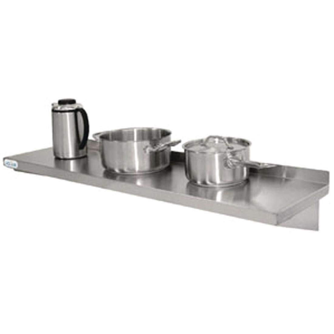 Vogue Durable Stainless Steel Kitchen Shelf, Silver, 1200x300mm