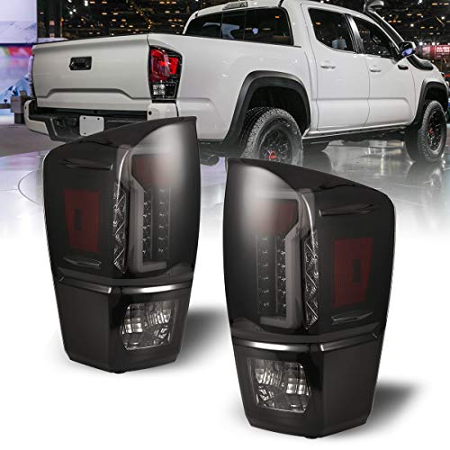 LED Tail Light Assembly Pair For 2005-2015 Toyota Tacoma - Direct Replacement, Plug & Play, IP65 Waterproof