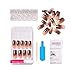 GoldFinger Full Cover Nails Press On Nails Gel Glam Design Nails Long Length