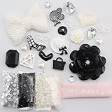 Min kitty- DIY for cellphone ,for iphone 4 4S ,iphone 5 5c 5G,for iphone 6 iphone 6 plus for samsung note 4 samsung s5 mini s5 i9600 for samsung galaxy s3 i9300 ,for samsung galaxy s4 i9500 for sony/htc/nokia/google etc 3D Bling white pearl bow bowknot black rose lady shoes diamond love style Cell Phone Case Resin crystal diamond Flat back Kawaii Cabochons Deco Kit / Set ,cellphone diy ,merry christmas gift ,xmas