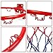 Urnanal Basketball Rim Replacement, Hanging Wall Mounted Basketball Goal Hoop Rim with Net Screw for Outdoors and Indoor, 32 cm/ 12.6 inch