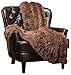 Chanasya Premium Solid Faux Long Fur Throw Blanket - Soft, Fuzzy Throw Blanket - for Bed or Couch - 60