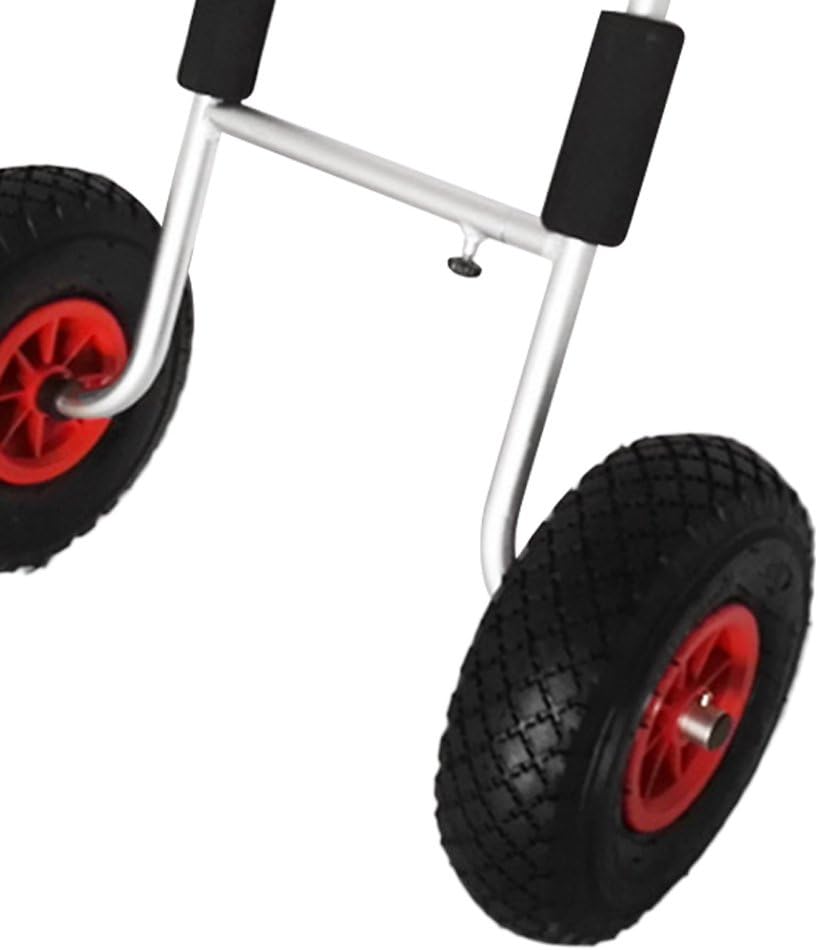 Tongina Kayak Cart Canoe Carrier Dolly Trailer Trolley with Tires Wheels Transport Jon Boat SUP Surfboard and More