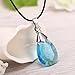 CG Costume Sword Art Online Necklace SAO Kirito Asuna Yui Light Blue Crystal ,One Size ,Sky Blue