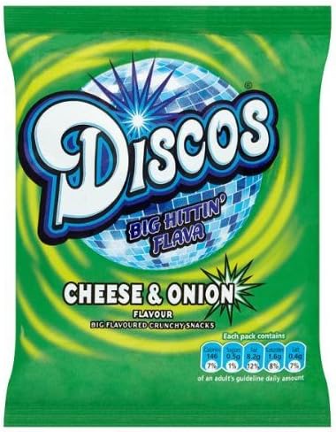 Discos Cheese & Onion Flavour 28g 25% Extra Free (Pack of 24)