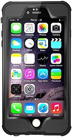 iPhone 6s Waterpoof Case, iPhone 6 Waterproof Case GOGOM Waterproof Shockproof Snowproof Dirtpoof Full Sealed Protective Case Cover for Apple iPhone 6s / iPhone 6 4.7 Inch (Black)