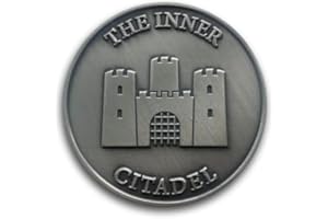 STOIC STORE UK The Inner Citadel Coin, Stoic Coin for Daily Stoic Meditations, Courage Coin Worry Coin Memento Mori Brass Reminders, Amor Fati Stoic Philosophers Medallion