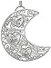 Filigree Moon Christmas Ornament - I Love You to The Moon and Back - Engraved Words in Heart Shape with Crystal Jeweled Accents - Red Gift Bag Included - 4