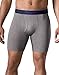 Champion Men's Cotton Performance Long Boxer Brief, Seabottom Blue/Hydro/Concrete, Large