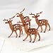 Factory Direct Craft Group of 12 Plastic Standing Brown Deer for Christmas Villages and Everyday Crafting (1 3/4 Inch) primary