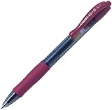 Pilot G207 Retractable Gel Rollerball 0.7 mm Lime Dark Red