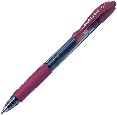 Pilot G207 Retractable Gel Rollerball 0.7 mm Lime Dark Red