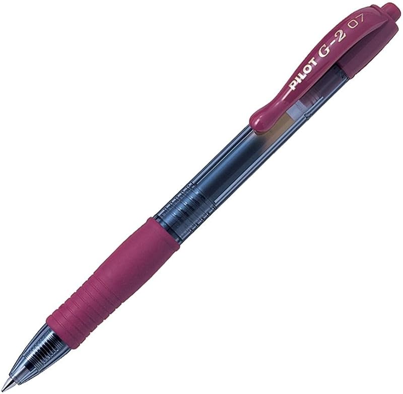 Pilot G207 Retractable Gel Rollerball 0.7 mm Lime Dark Red
