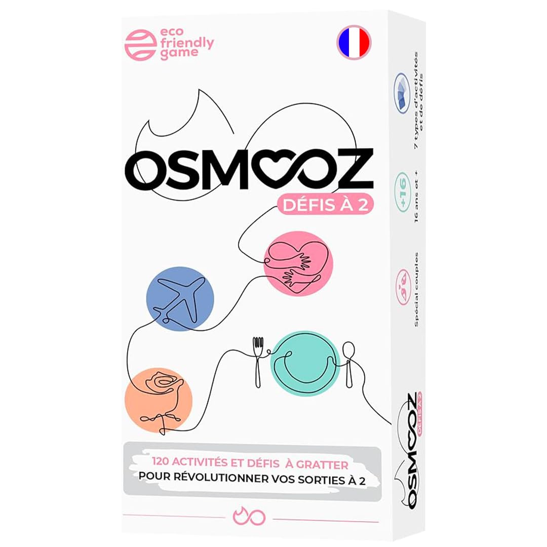JUDUKU Couple Game – Osmooz Challenges to 2 – Board Games – Card Game – Women's Gift – Men's Gift – Original Couple Gift – Valentine's Day Gift