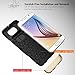Galaxy S6 Case - VENA [iSlide+] Ultra Slim Hard Rubber-Coated Hybrid Case TPU Cover for Samsung Galaxy S6 (Black / Champagne Gold)