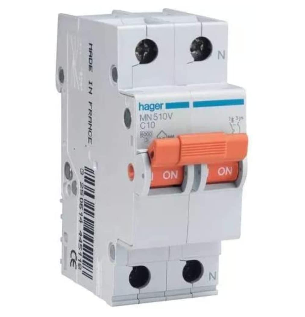 HAGER Hager M144696 – Magnetic Thermal 1 Pole + Neutral Orange 10A
