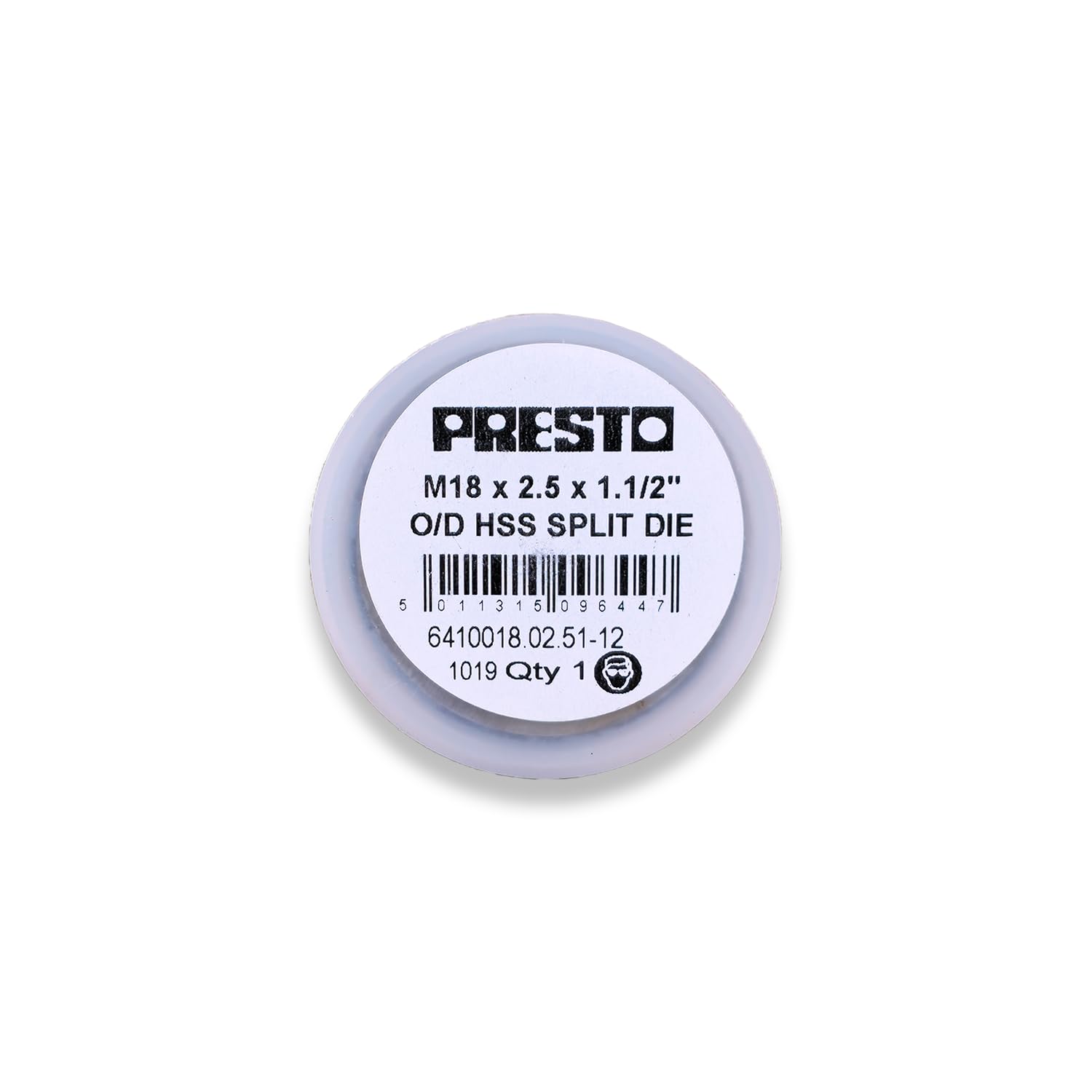 Presto 6410018.02.51-12 Metric Coarse HSS Circular Adjustable Split Die