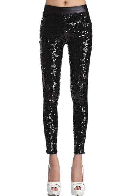 Alaani Pailetten Glitzer Leggings versch. Farben