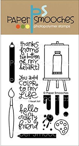 I Heart Art Paper Smooches Clear Stamps - 4" x 6" 1 pcs sku# 1796059MA