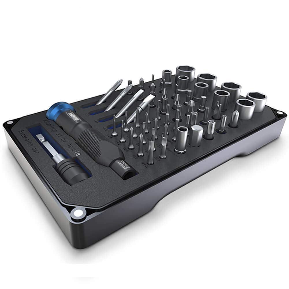 Screwdriver Set Repair Tool Kit - 60 in 1 Professional Multi-Functional Screwdriver & Socket Set for Bike, Oven, Air Conditioner, Cell phones, Game Console, Tablet, PC, Laptop, Glasses