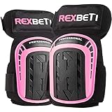 REXBETI Pink Knee Pads for Work, Construction Knee