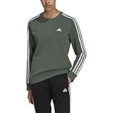 adidas Essentials 3-Stripes Womens Fleece Sweatshirt L