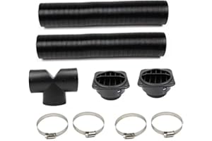 YIISHUIIL Car Heater Duct Vent,75mm Car Diesel Heater Pipe Ducting Warm Air Vent Outlet Kits Y/T-Shaped Tee Telescopic Hose Extendable Parking Vent Hose for Webasto Eberspacher Propex (T-Tube kit)
