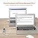 [KVM] USB 3.0 3-port WEme hub with USB 2.0 Windows Transfer and OTG Adapter for PC, Mac OS, Windows, Android Tablet, Sharing Data/ Microsoft Keyboard/ Logitech Mice Between Two Computers or Device