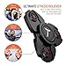 Trianium Fidget Spinner Pro Metal Series [Black] Phone Stress Reducer Figit Toy for Kid Adult [Easy Flick + Spin] Prime Ball Bearing Finger Spinner Hands Focus Toys Perfect for Anxiety,Autism,Boredom