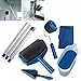 QT Paint Runner Pro Roller Brush Handle Tool Flocked Edger Room Wall Painting Home Office Room Multifunction Roller Paint Brush Set (8 Pack)