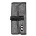 BUBM Roll-Up electronics organizer, travel carry case, Hanging Toiletry Cosmetics Bag (Gray)