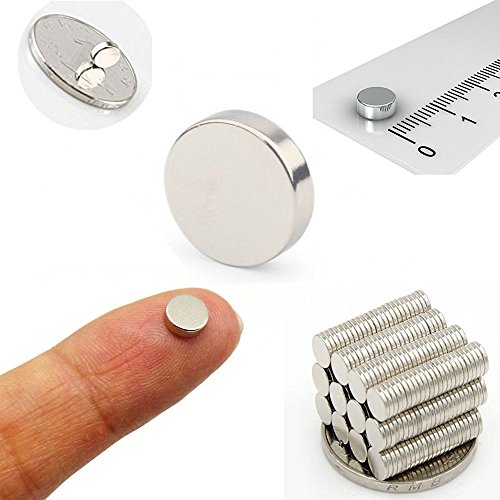 Refrigerator Magnets for Office, Hobbies, Crafts and Science, Push Pin Magnets, Fridge Magnets, Whiteboard Magnets, 5 x 1mm(0.2inch), 100pcs