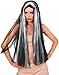 Rubie's 36-Inch Streaked Witch Wig, Black/Grey, One Size