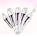 Painless Hair Remover for Women 5 in 1 Rechargeable Razors Portable Waterproof Hair Removal for Face/Legs/Arms/Eyebrow/Nose/Bikini Trimmer Body Shaver for Ladies (Purple)-2018 Exclusive