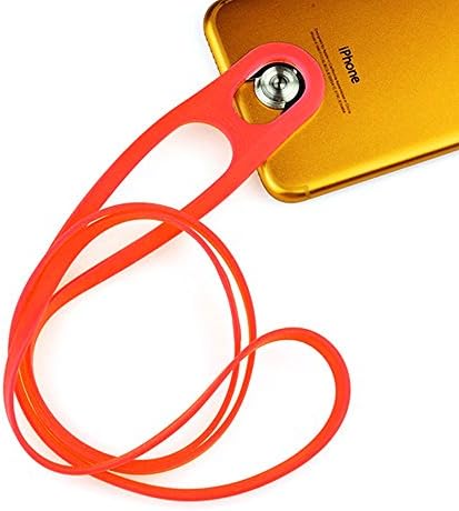 Universal iPhone 7 8 Neck Lanyard Strap - Holds Your Phone Necklace Hanging Lanyard - Stretchy Silicone Phone Strap For Any Phone/ Flip Phone