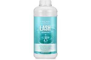 TWILASH BY DLY Lash Shampoo Bulk, Eyelash Cleanser for Extensions 1 Liter, Safe Makeup Remover, Non-irritating or Burning Formula Eyelid Foaming Cleanser for Professional Salon and Home Use (Unscented-1L)